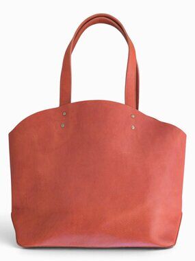 Moore & Giles Welden Tote, Chestnut Pebbled Leather, Made in USA